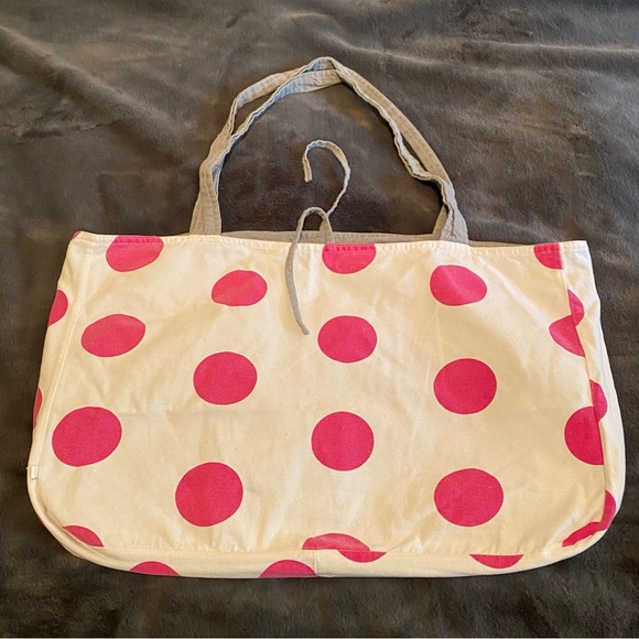 Vintage Y2K PINK Victoria’s Secret reversible tote bag gray to white/pink - Picture 9 of 16